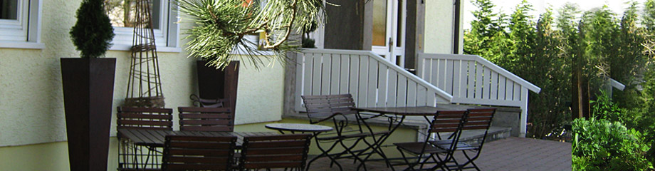 Terasse des Lansgasthof Oesterle